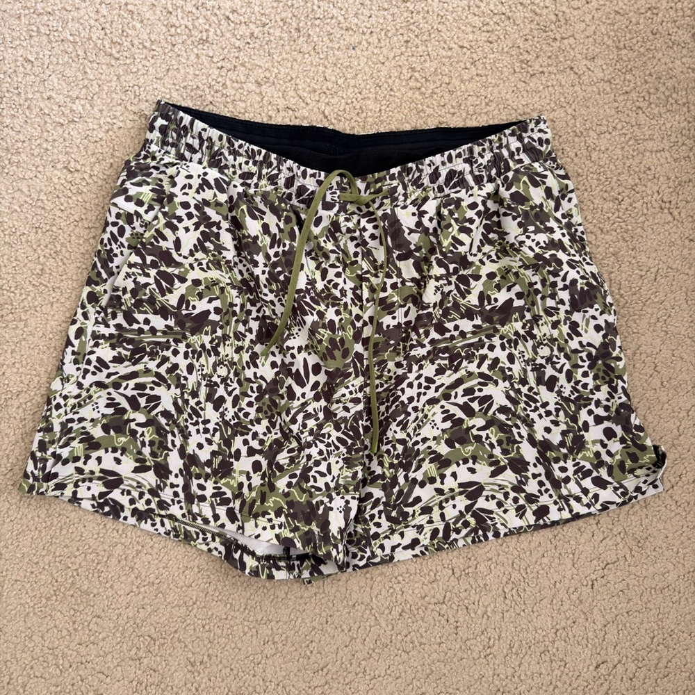 lululemon athletica Green and Brown Swim Trunks